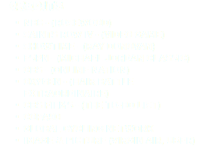  Credits
NBC - (ROSEWOOD)
SAINTS ROW IV - (VIDEO GAME)
SHOWTIME - (RAY DONOVAN)
ESPN - (MICHAEL JORDAN CLASSIC)
CBS - (ONLINE NATION)
OXYGEN - (HAIR BATTLE EXTRAORDINAIRE)
CBS FILMS - (THE TO-DO LIST)
COPA90
GLOBAL CYCLING NETWORK
IMAGE & PICTURE (VIRGIN AIR, UBER)